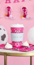 Load image into Gallery viewer, PLDSC11 - Cowgirl Pink Bandana To Go Cups
