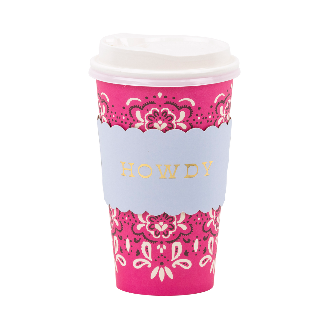 PLDSC11 - Cowgirl Pink Bandana To Go Cups